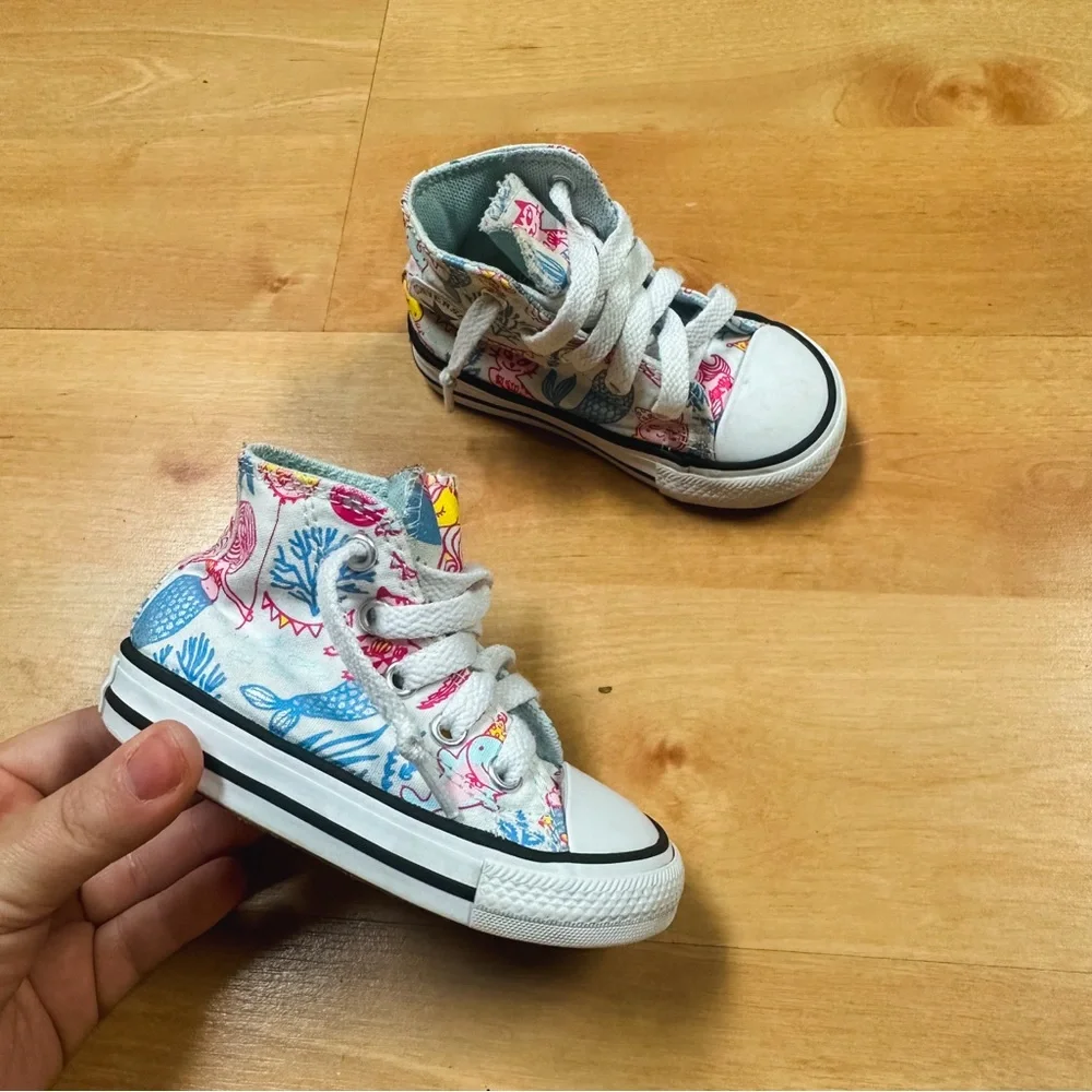 Converse Chuck Taylor All Star Ocean Graphic High Top Sneakers Size Toddler 5